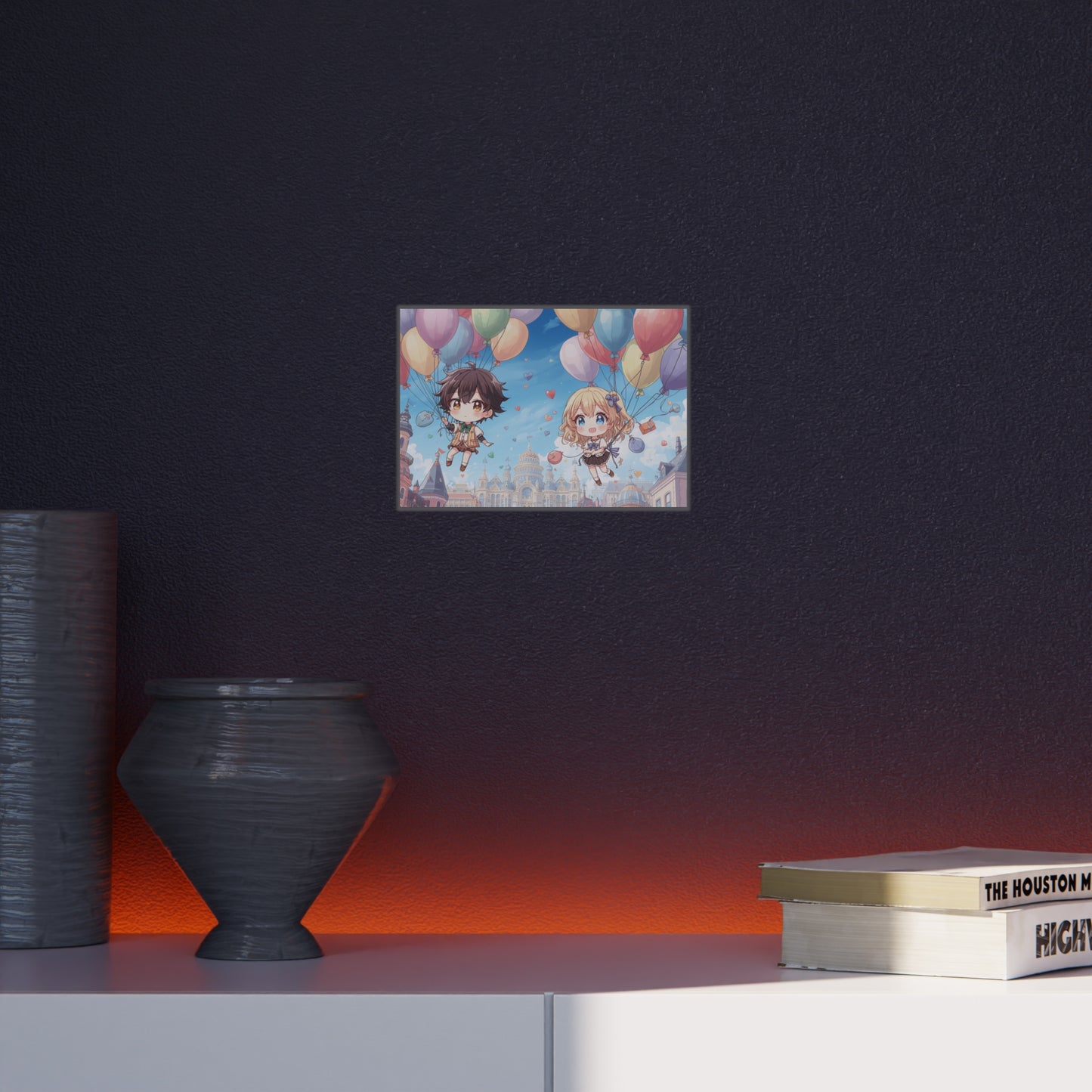 Whimsical Balloon Adventure Foam Board Art