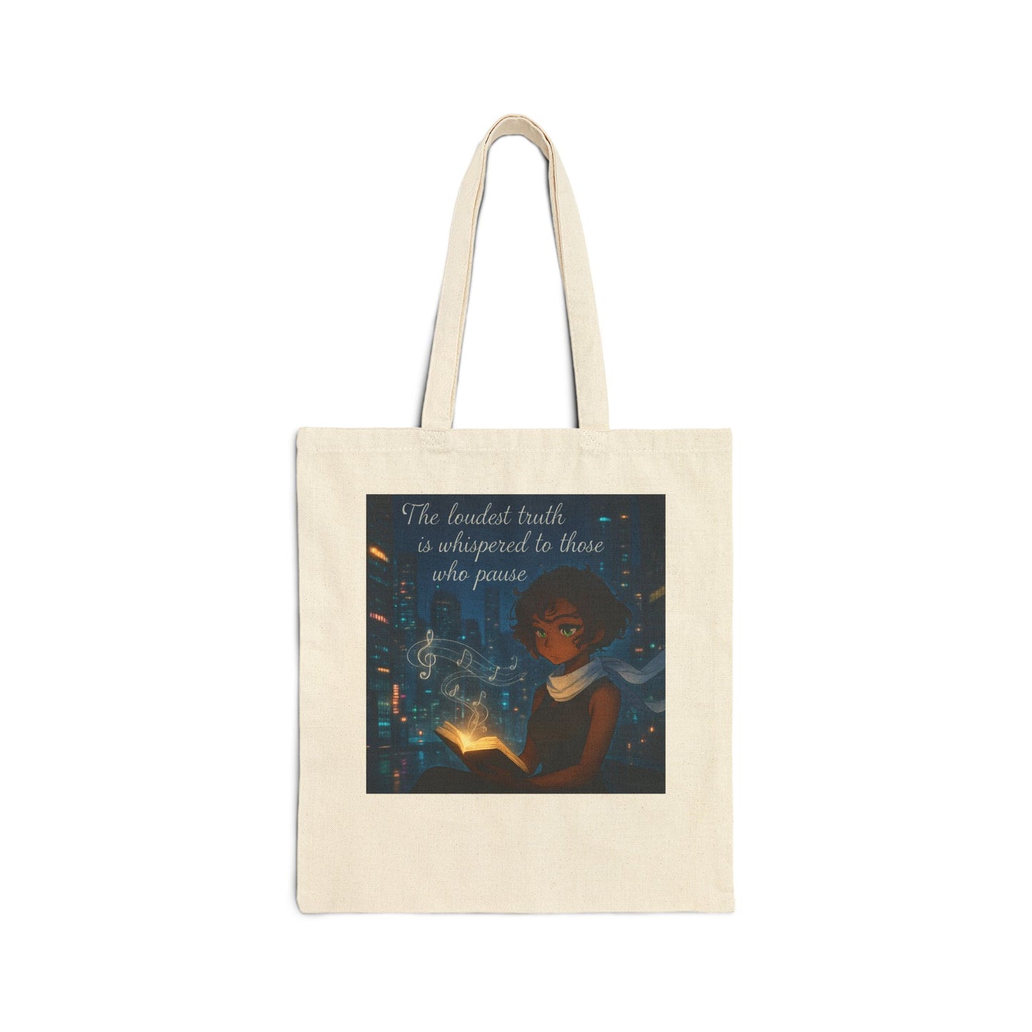 Inspirational Cotton Canvas Tote Bag