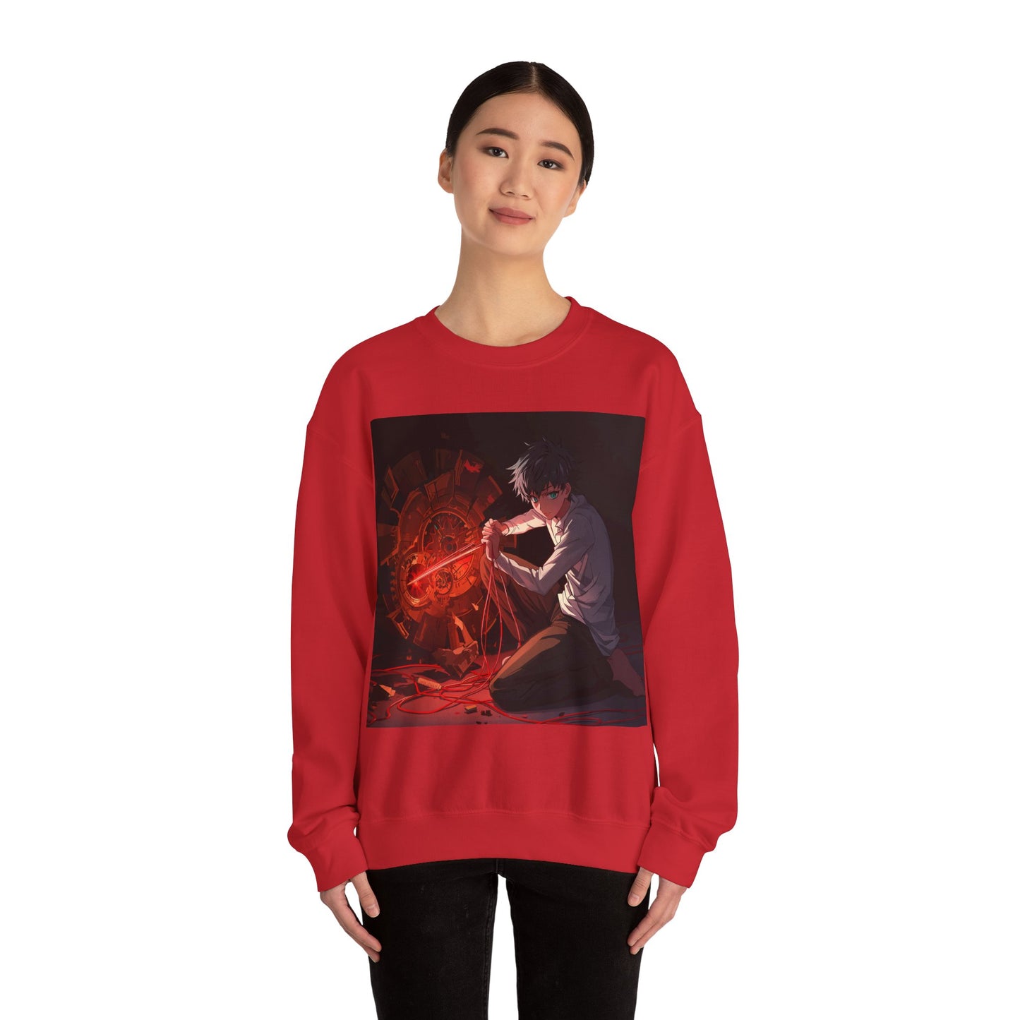 Stylish Unisex Heavy Blend Sweatshirt with Dynamic Artwork