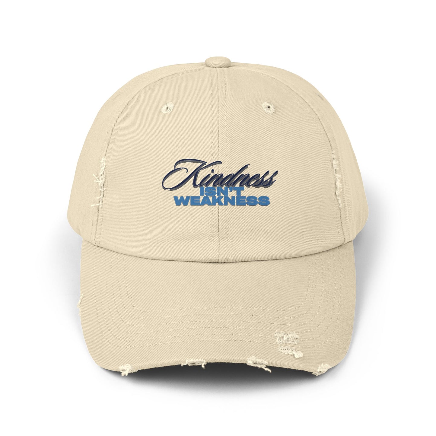 Distressed Cap with Inspirational Quote, Kindness is not Weakness Hat