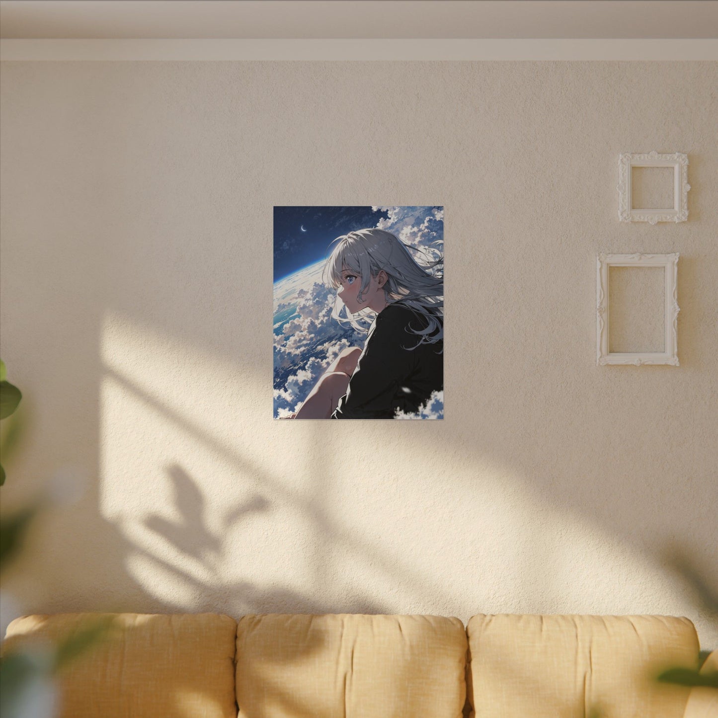 Canvas Print - Anime Girl Closing Glowing Book