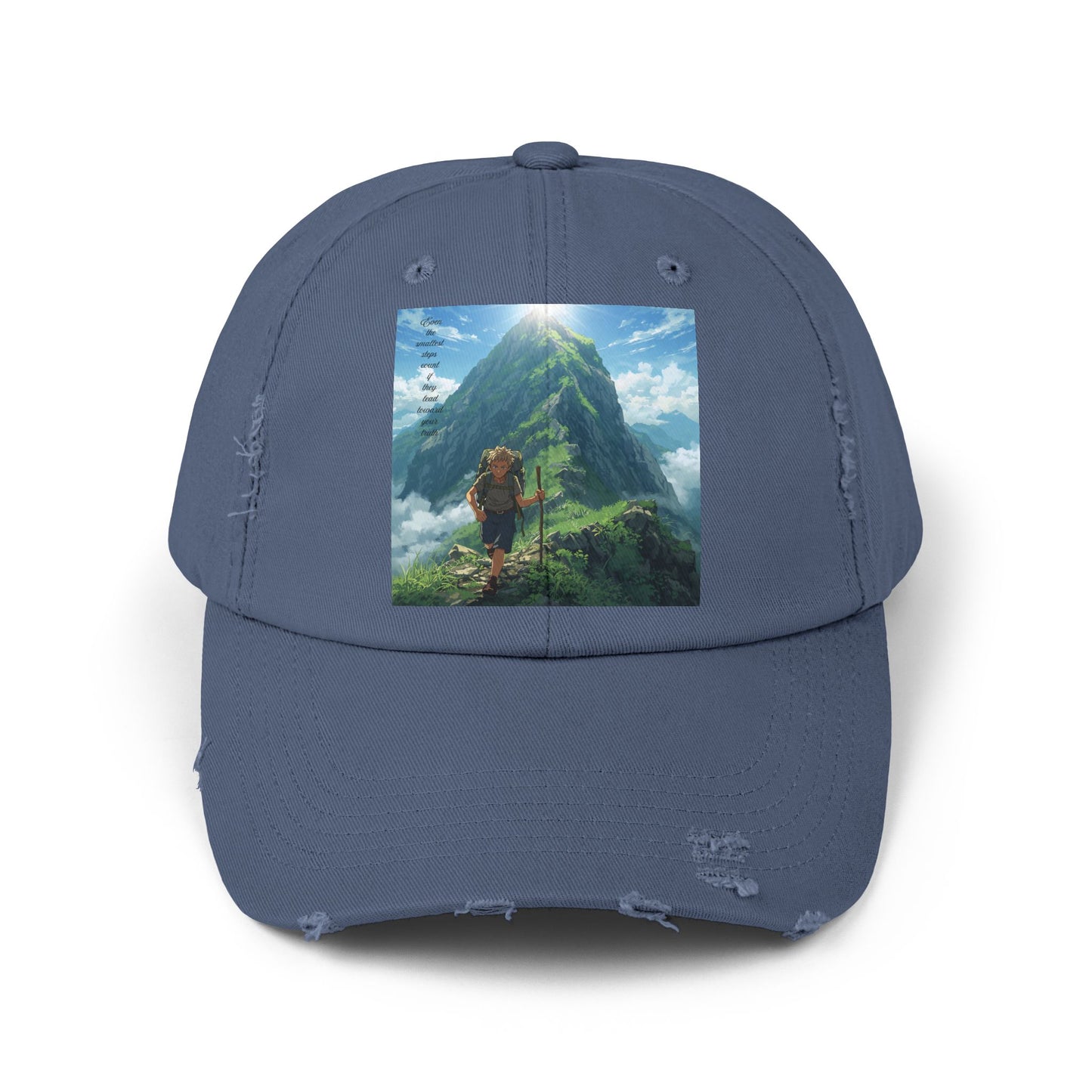 Adventure-Inspired Distressed Cap