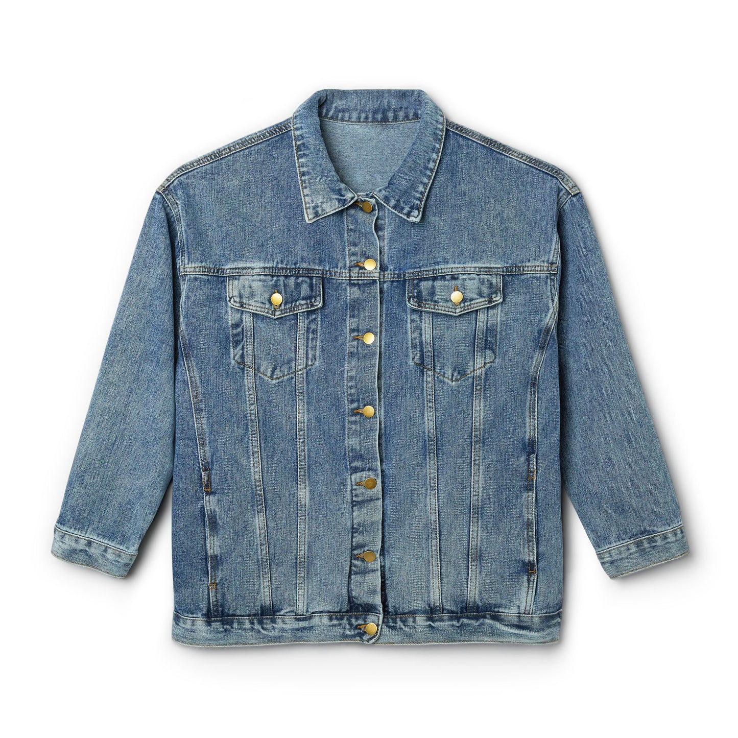 Explore The World Awaits Denim Jacket