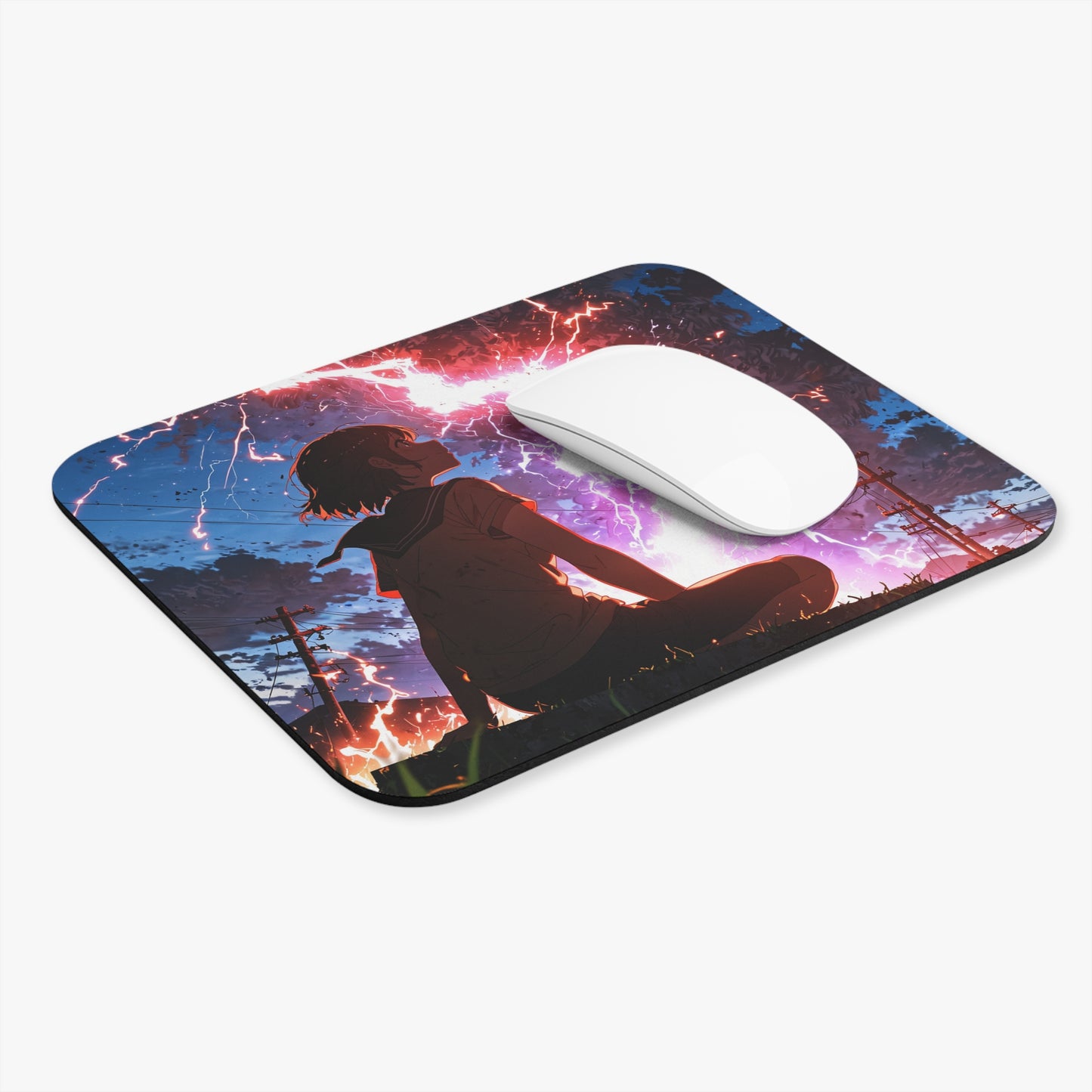 Vibrant Lightning Mouse Pad