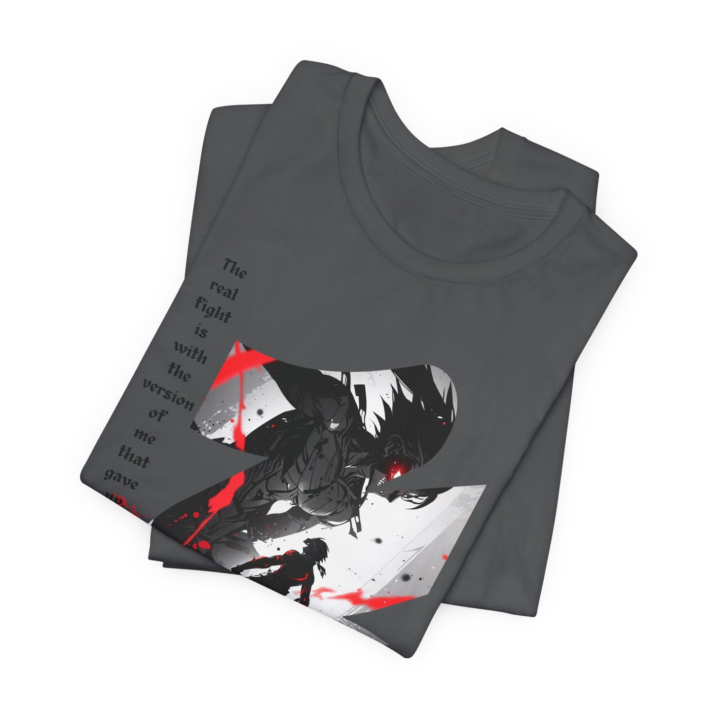 Anime Warrior T-shirt - Shadow Fighter Design