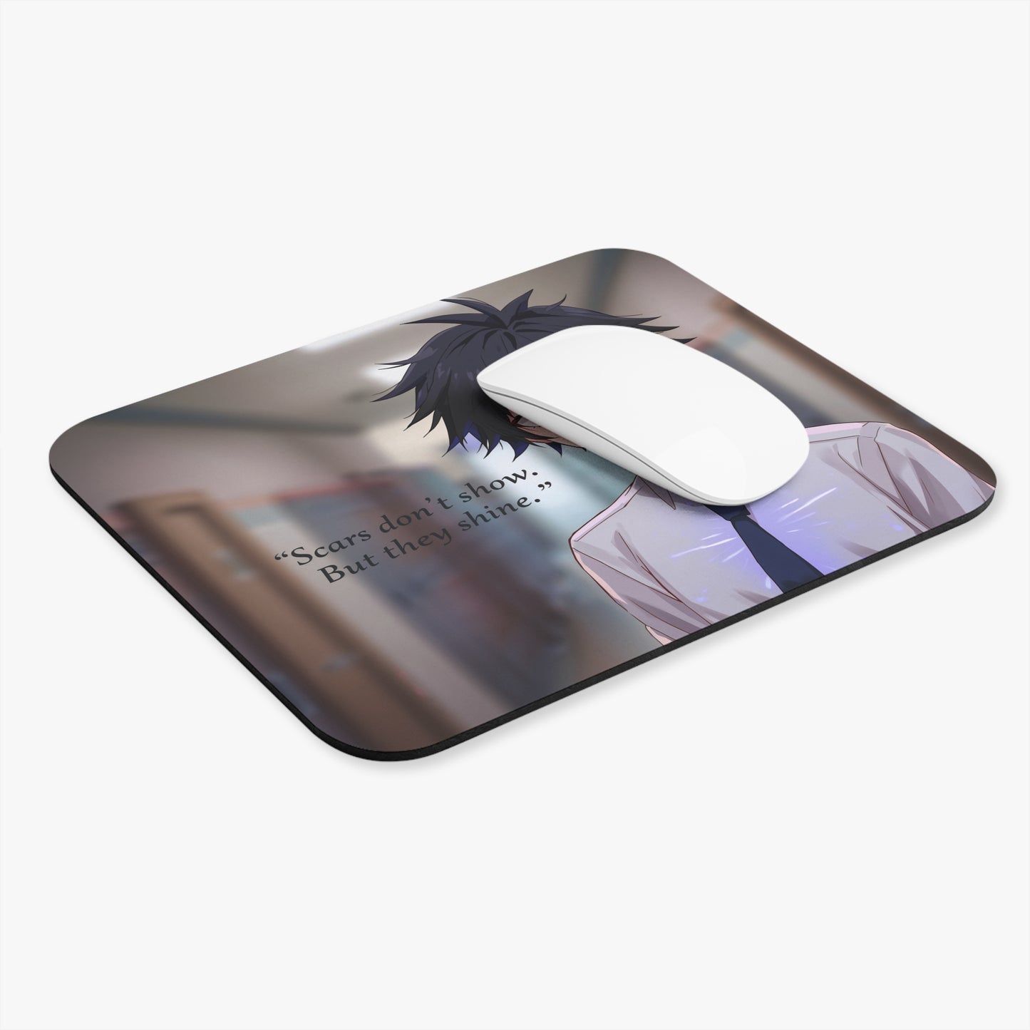 Anime Mouse Pad with Inspirational Quote