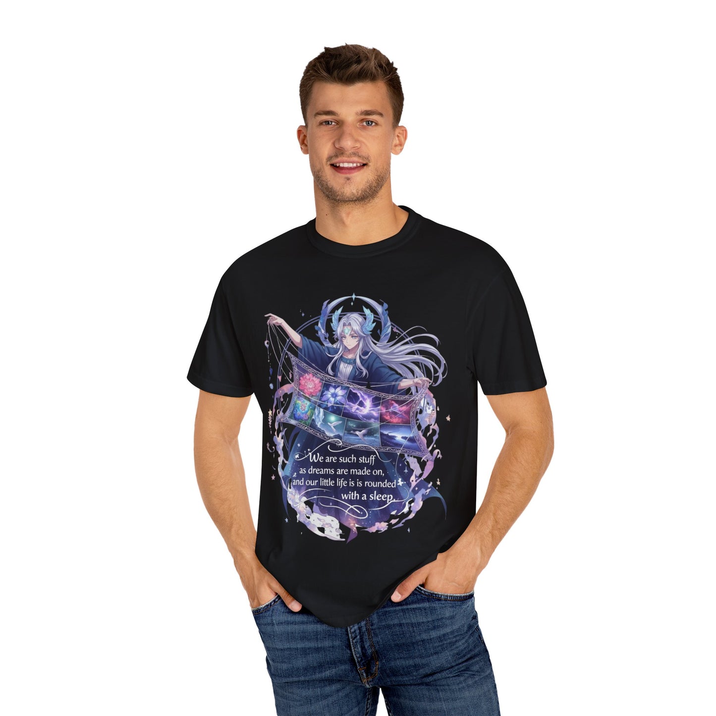 Fantasy Anime Shirt, Shakespeare Quote | Ethereal Art, We Are Such Stuff As Dreams Are Made On Tee