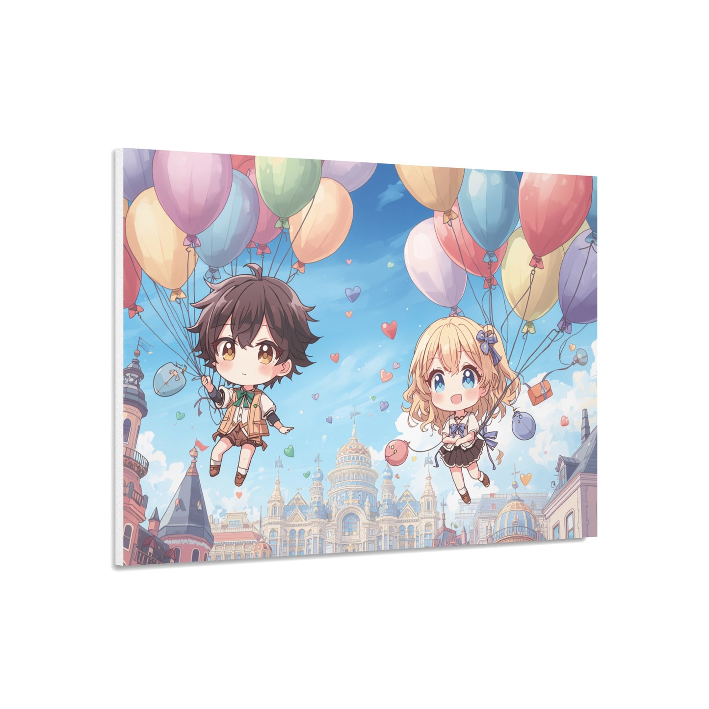 Whimsical Balloon Adventure Foam Board Art