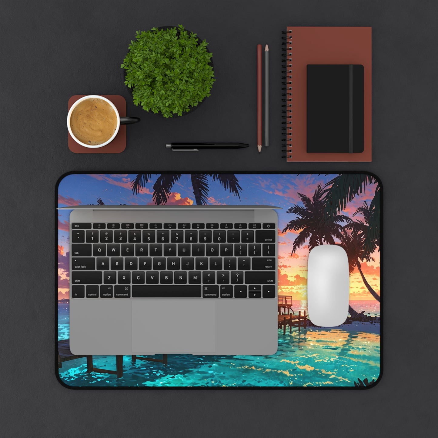 Tropical Sunset Desk Mat