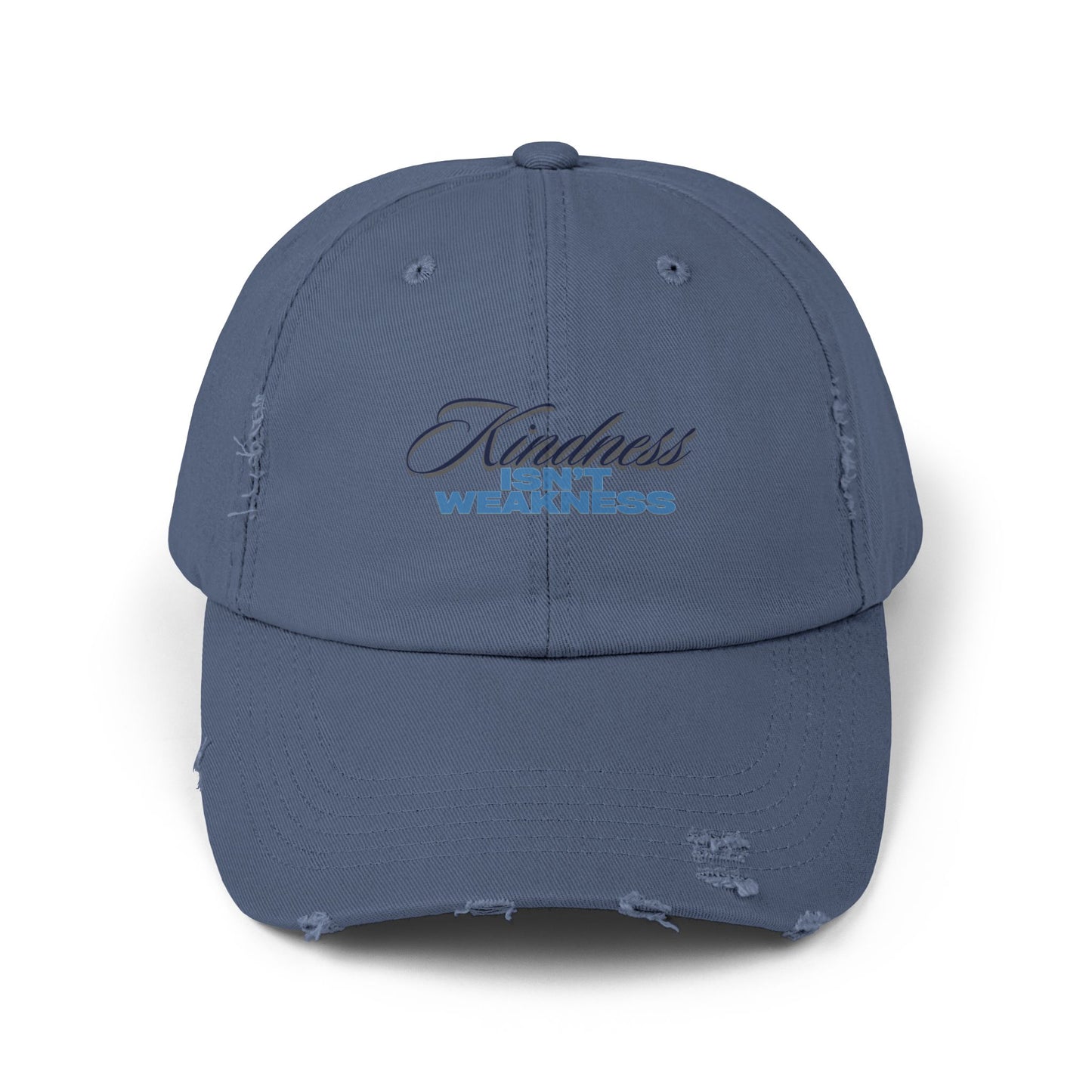 Distressed Cap with Inspirational Quote, Kindness is not Weakness Hat