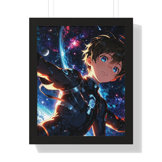 Framed Vertical Poster of Cosmic Adventure