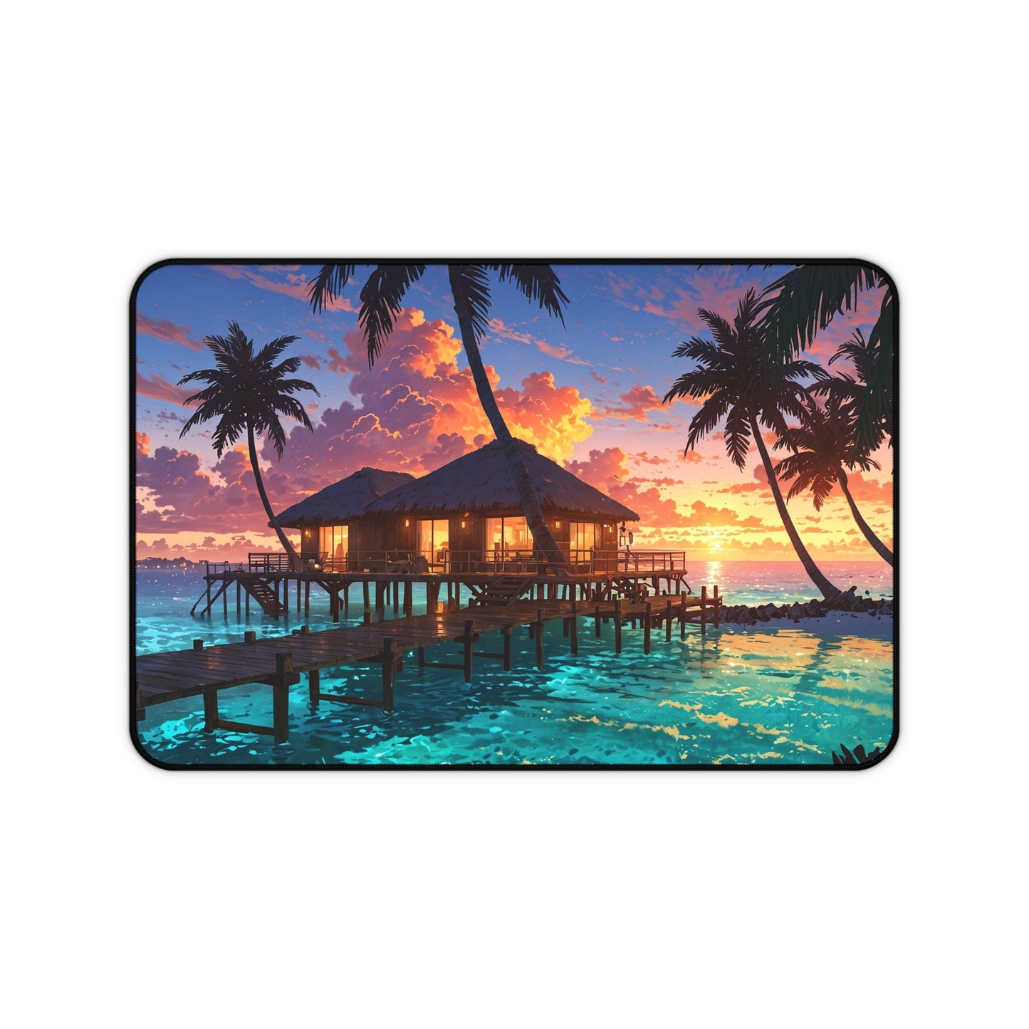 Tropical Sunset Desk Mat