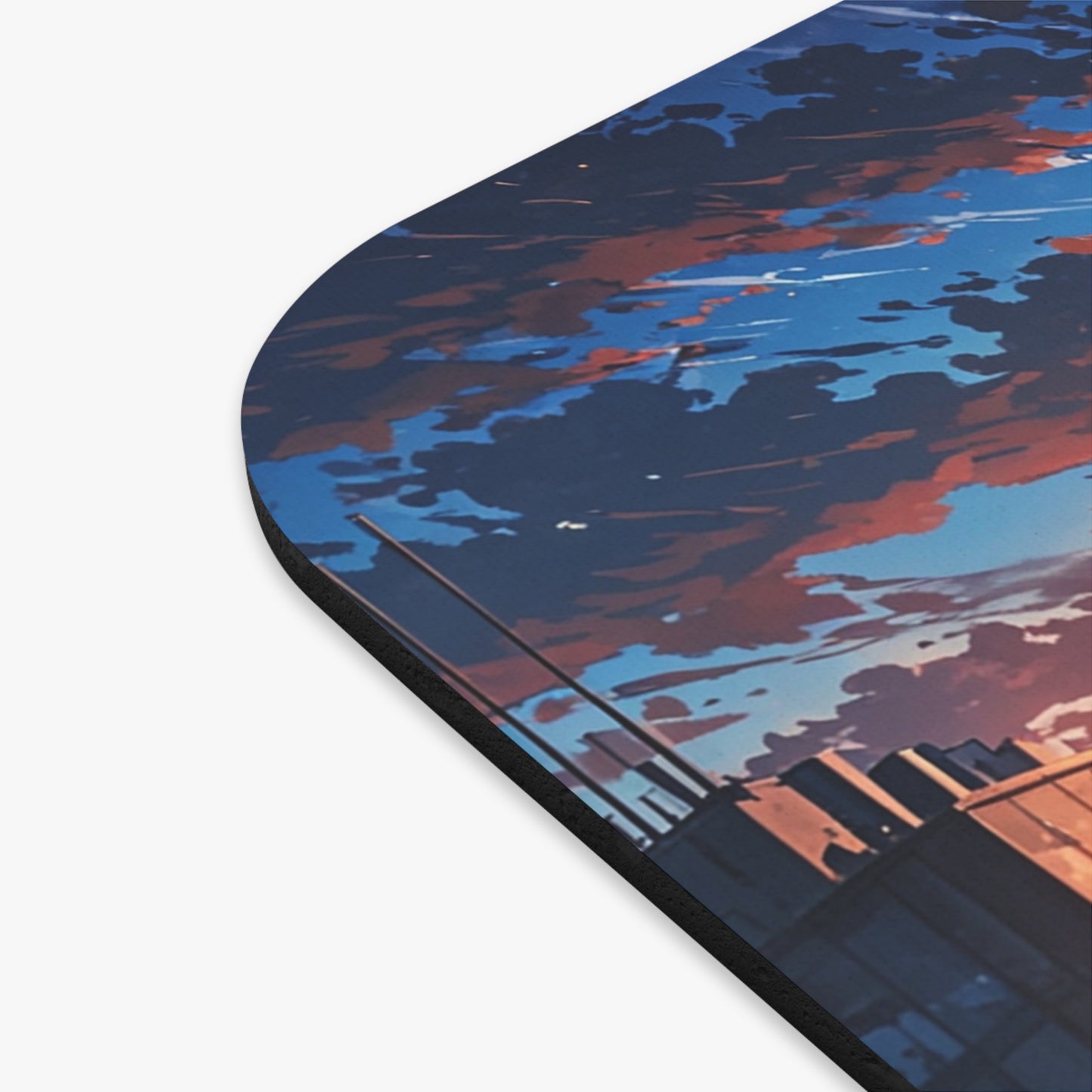 Sunset Cityscape Mouse Pad