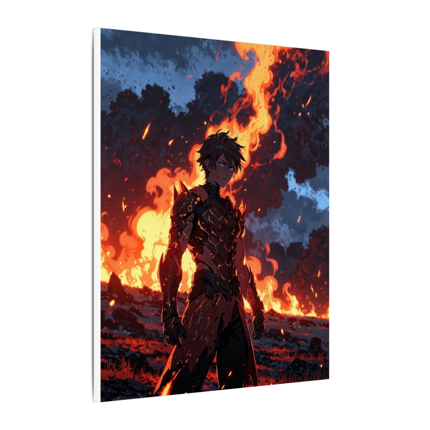 Fierce Fire Spirit Matte Canvas Wall Art