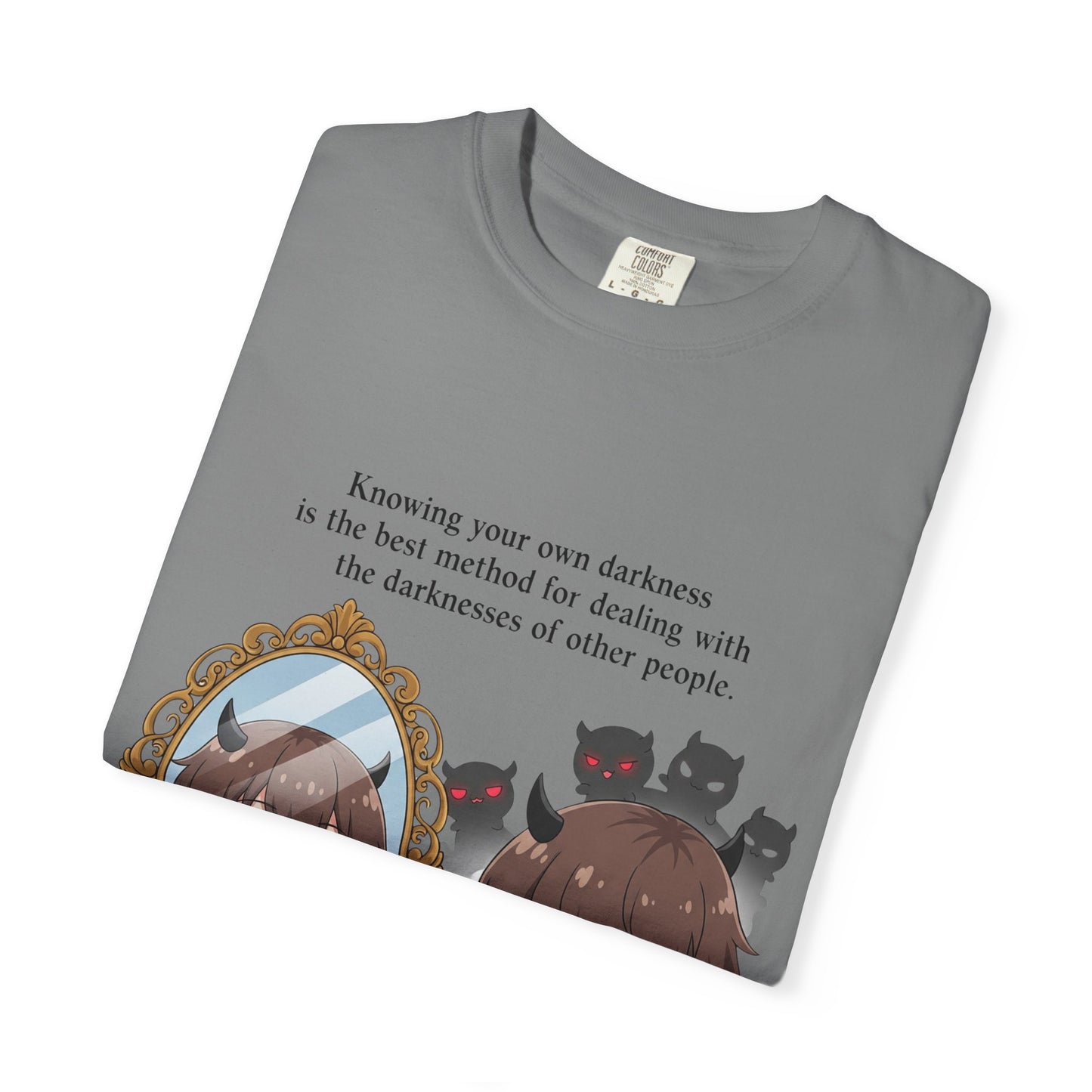 Anime Girl Inner Demons T-Shirt - "Knowing Your Own Darkness" Quote Tee