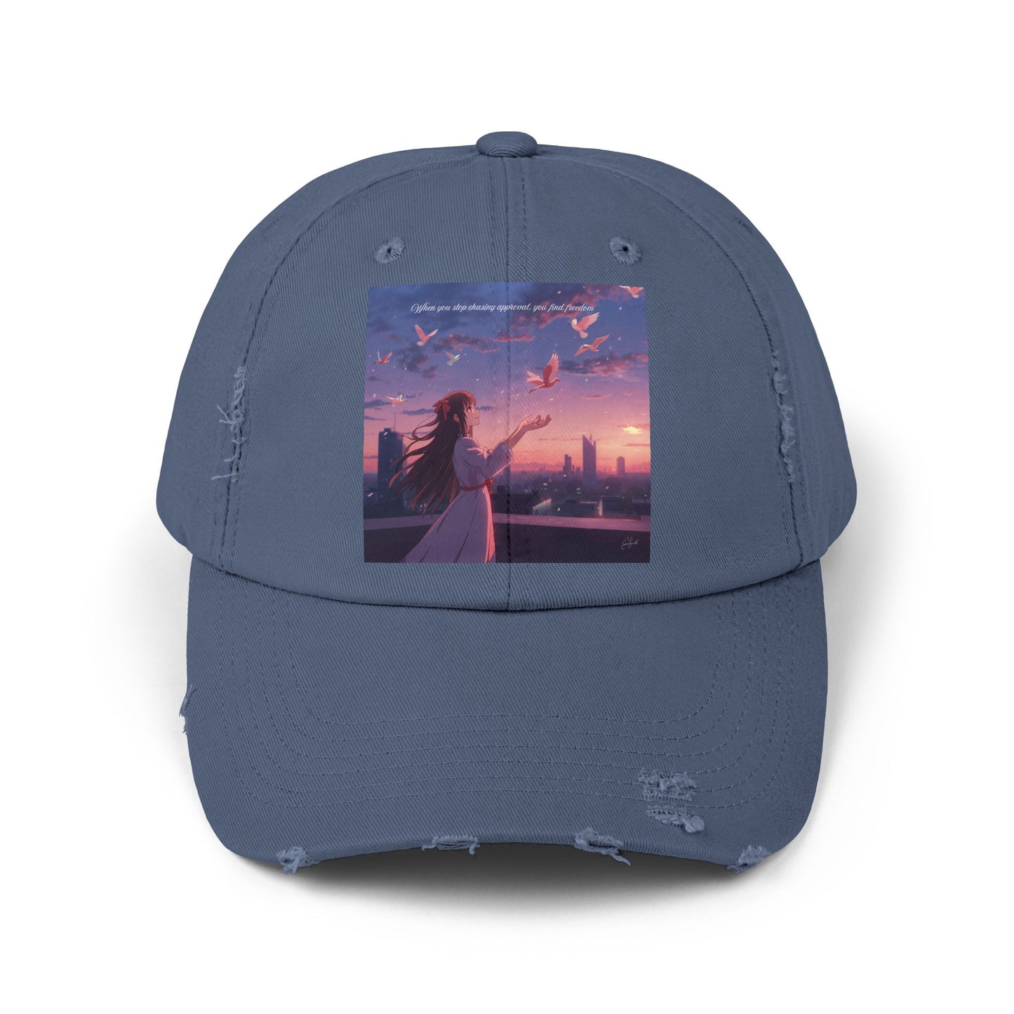 Sunset Vibes Distressed Cap