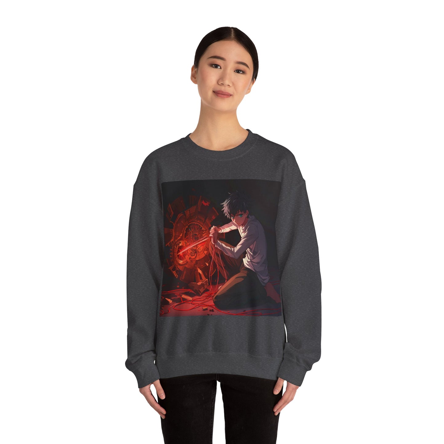 Stylish Unisex Heavy Blend Sweatshirt with Dynamic Artwork