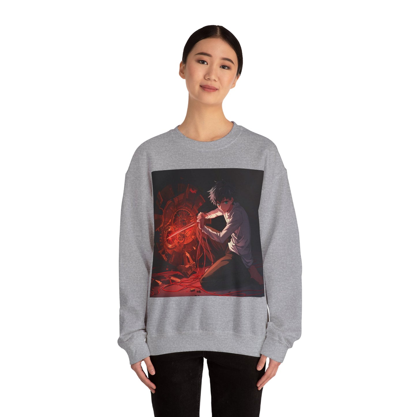 Stylish Unisex Heavy Blend Sweatshirt with Dynamic Artwork