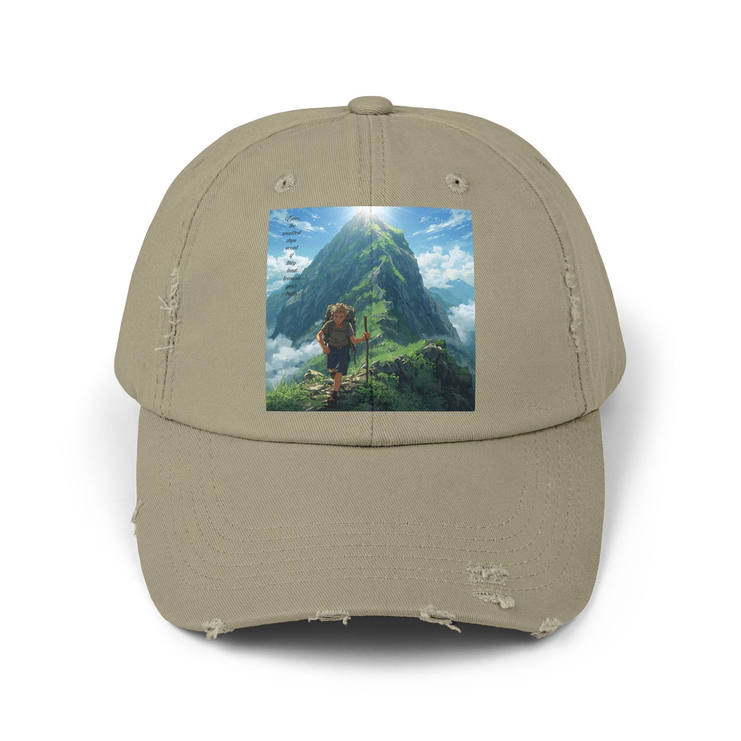 Adventure-Inspired Distressed Cap