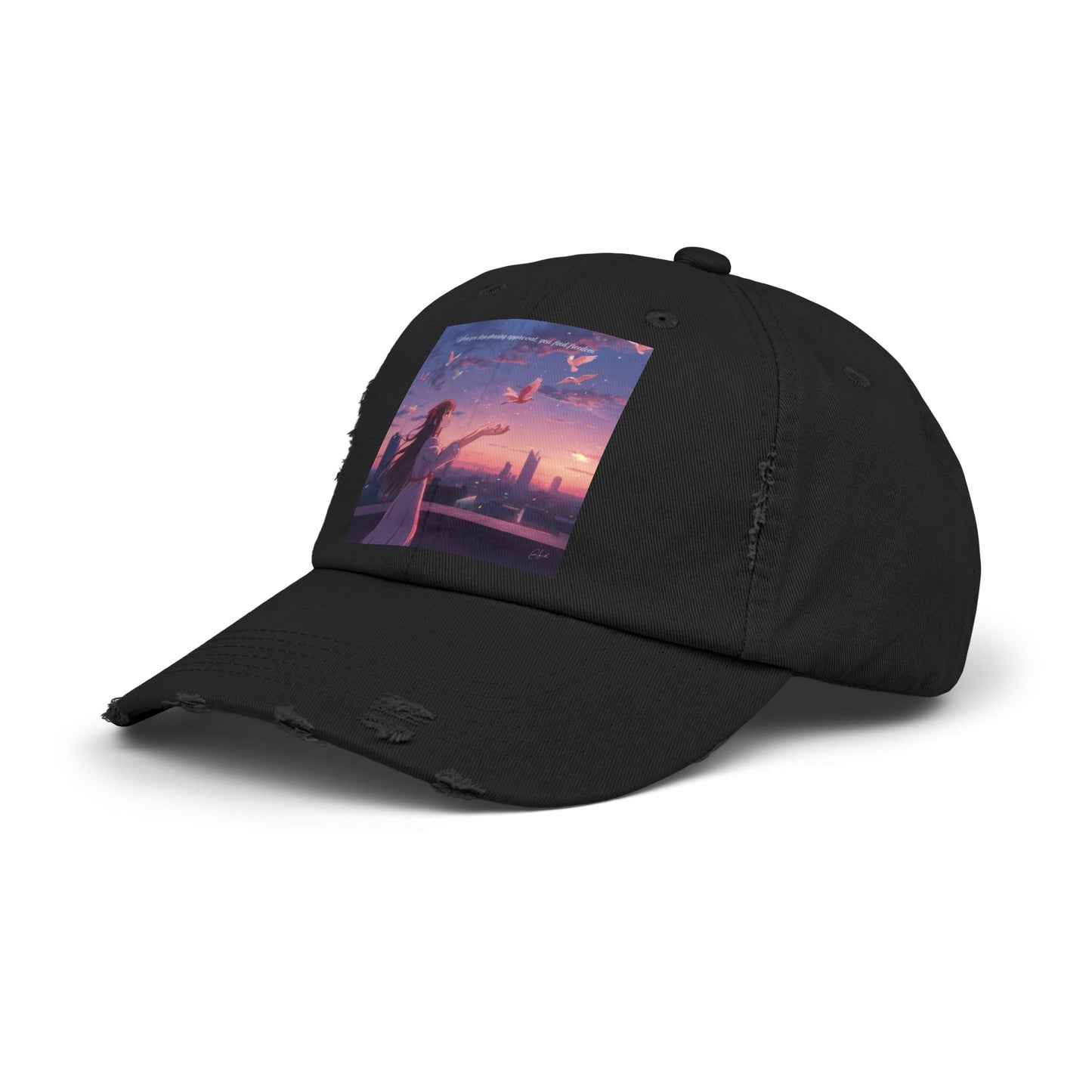 Sunset Vibes Distressed Cap