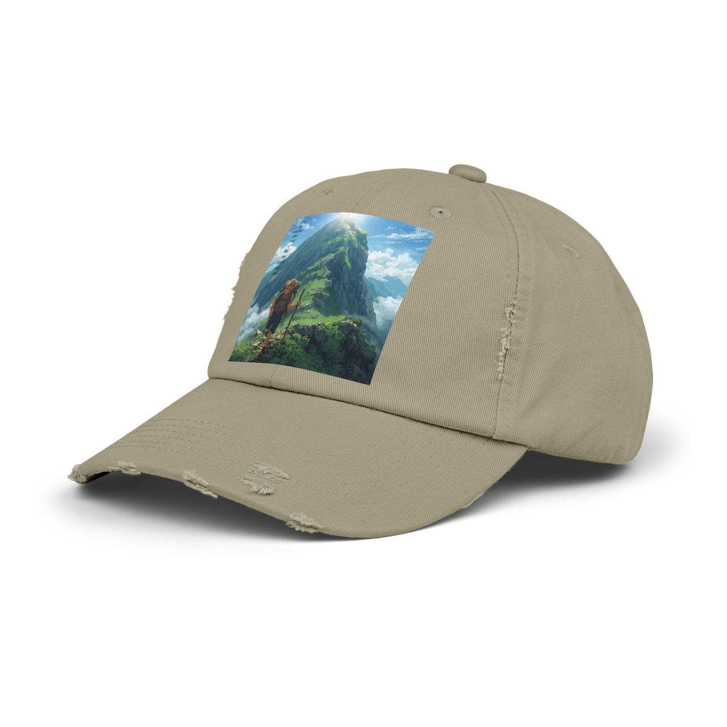 Adventure-Inspired Distressed Cap