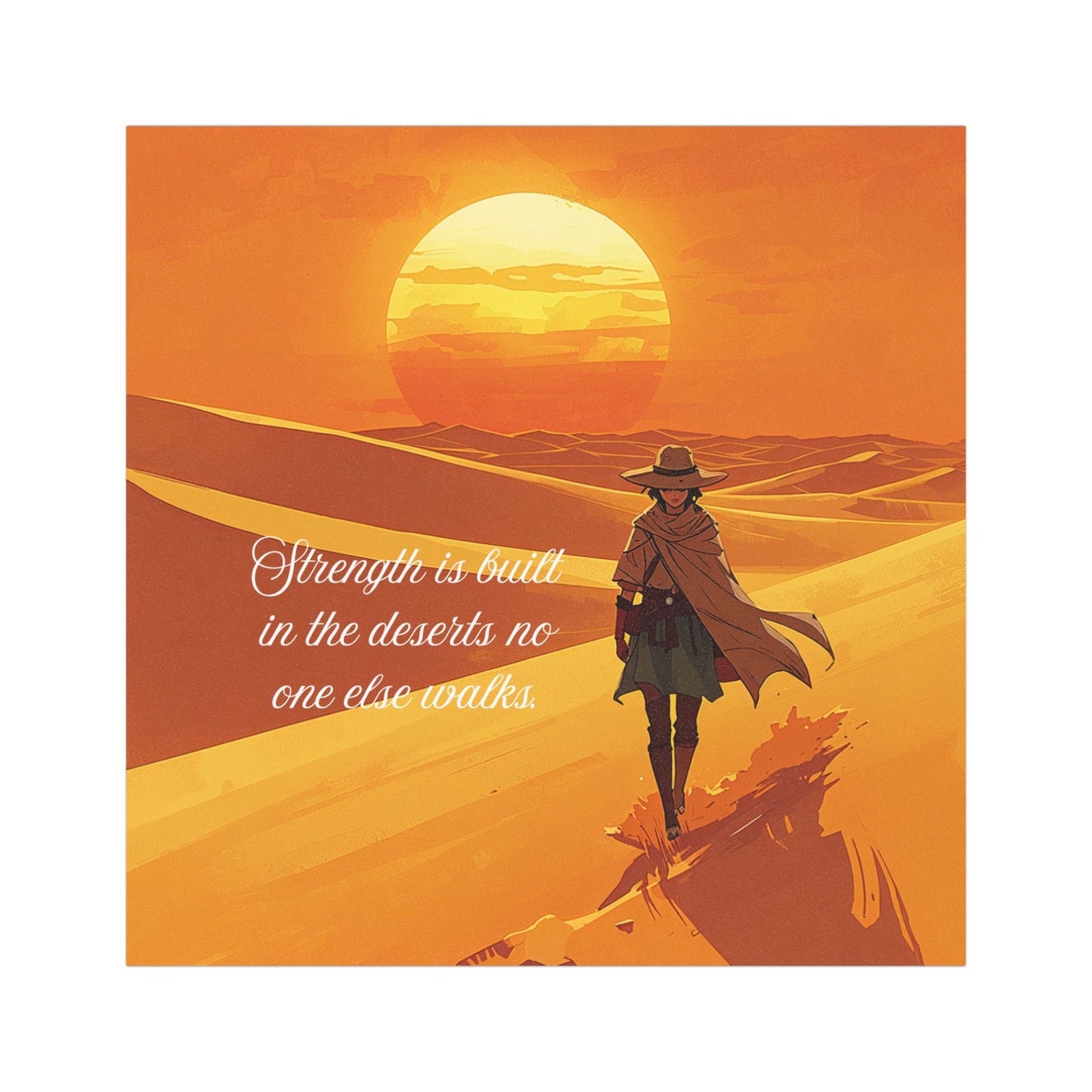 Desert Strength Car Magnet