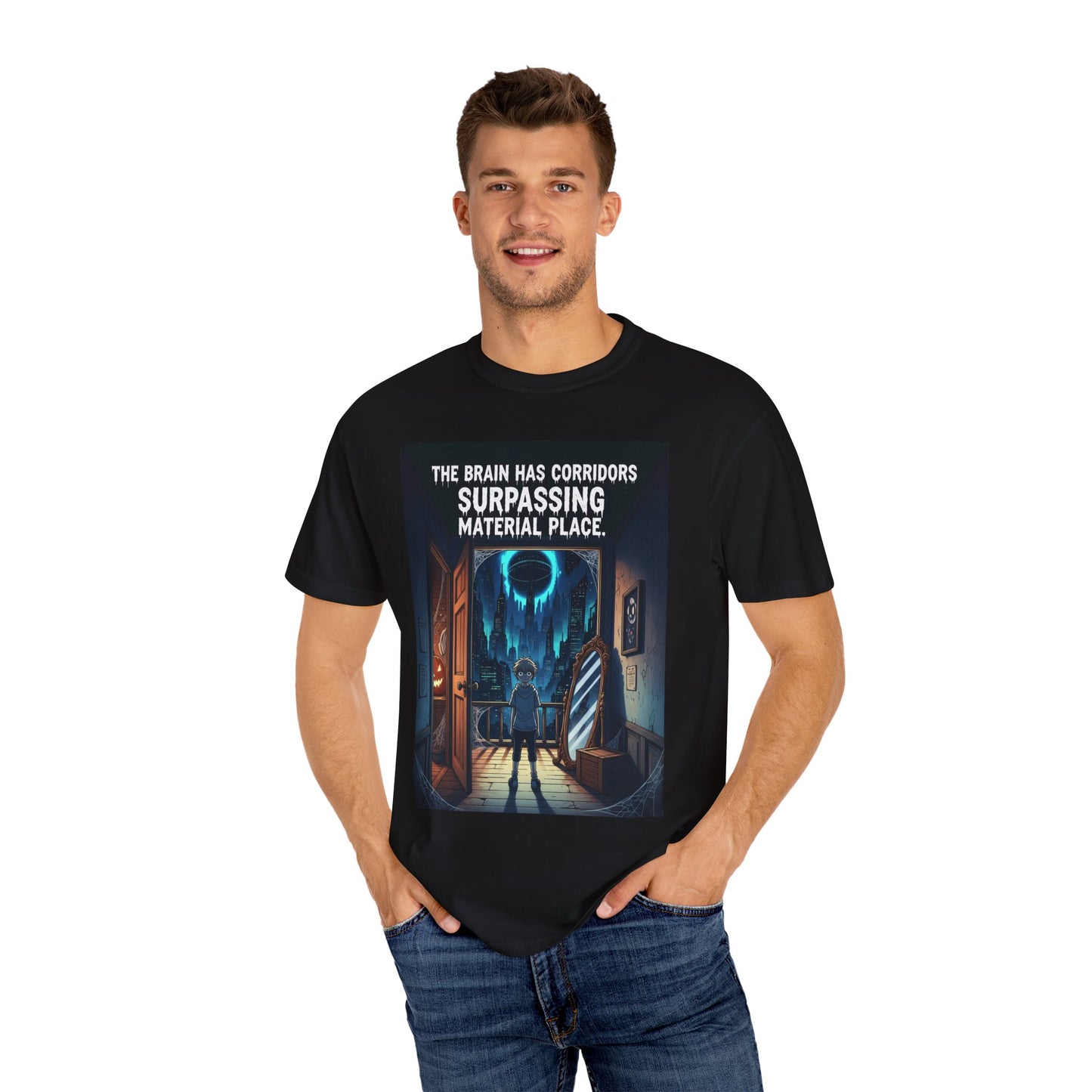 The Brain Has Corridors T-Shirt - Surreal Sci-Fi, Mind & Reality Quote Tee