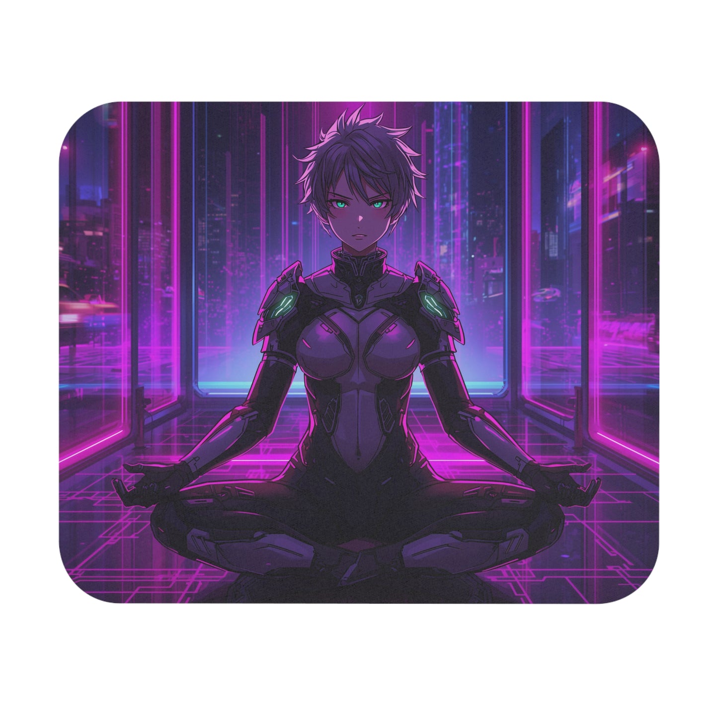 Futuristic Anime Mouse Pad
