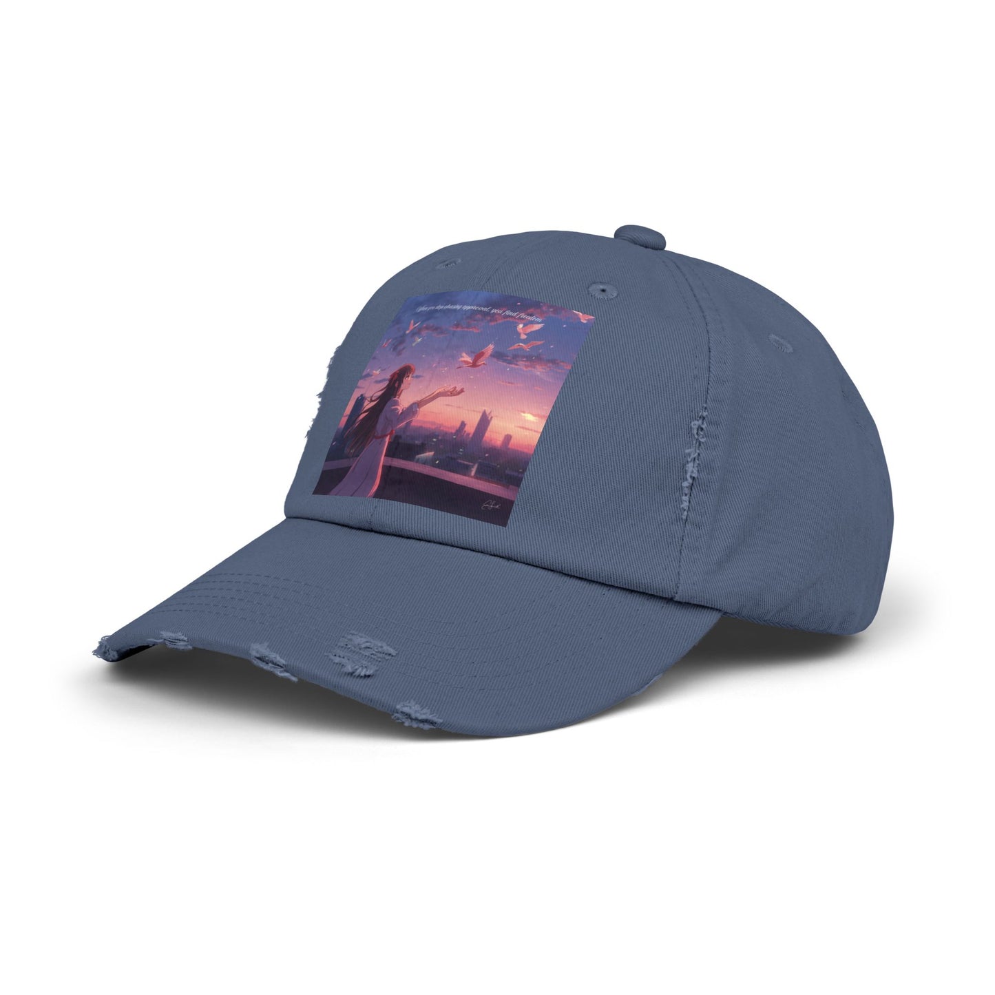 Sunset Vibes Distressed Cap