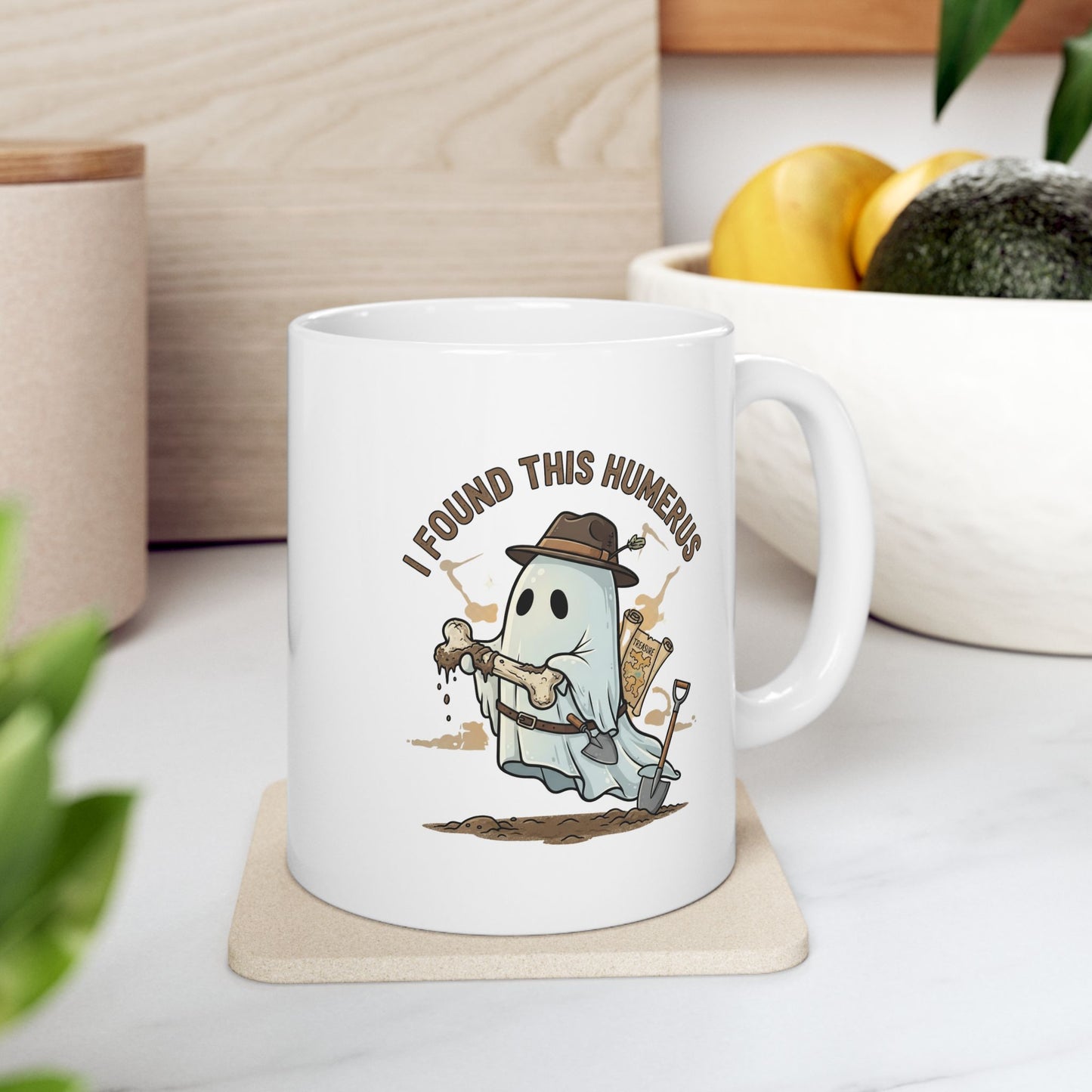 Funny Ghost "I Found This Humerus" Mug