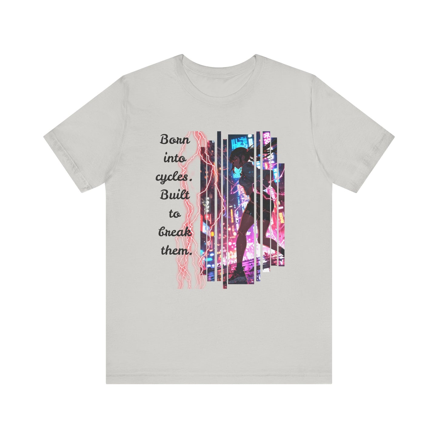 Cyberpunk Anime T-Shirt: Break the Cycle