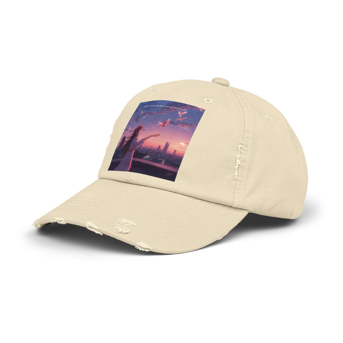 Sunset Vibes Distressed Cap