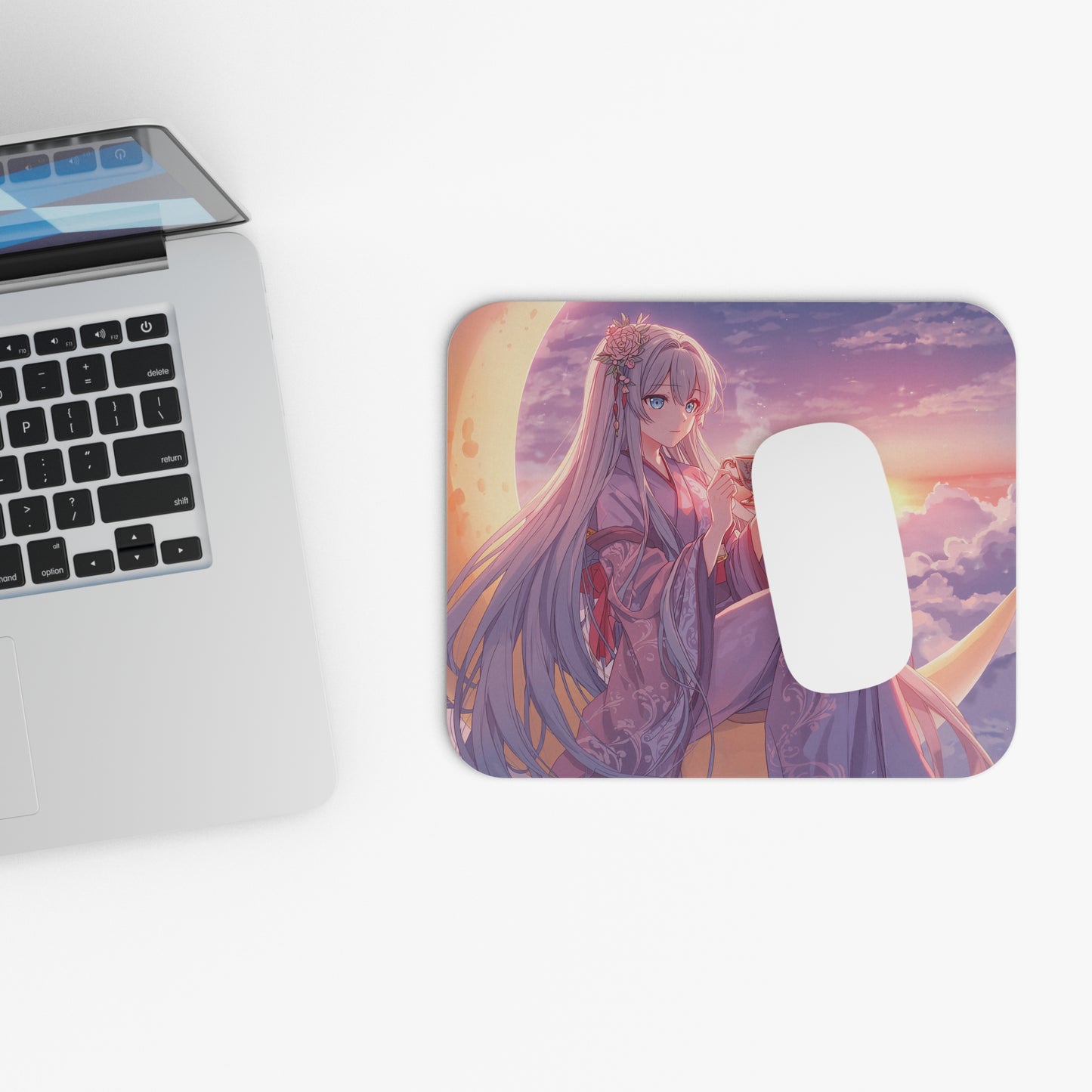 Serene Moonlit Mouse Pad