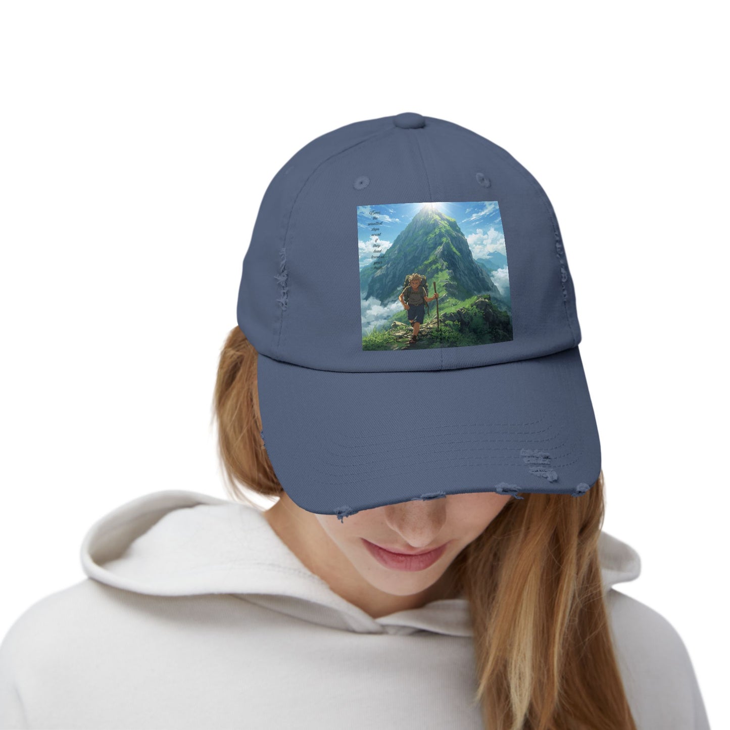 Adventure-Inspired Distressed Cap