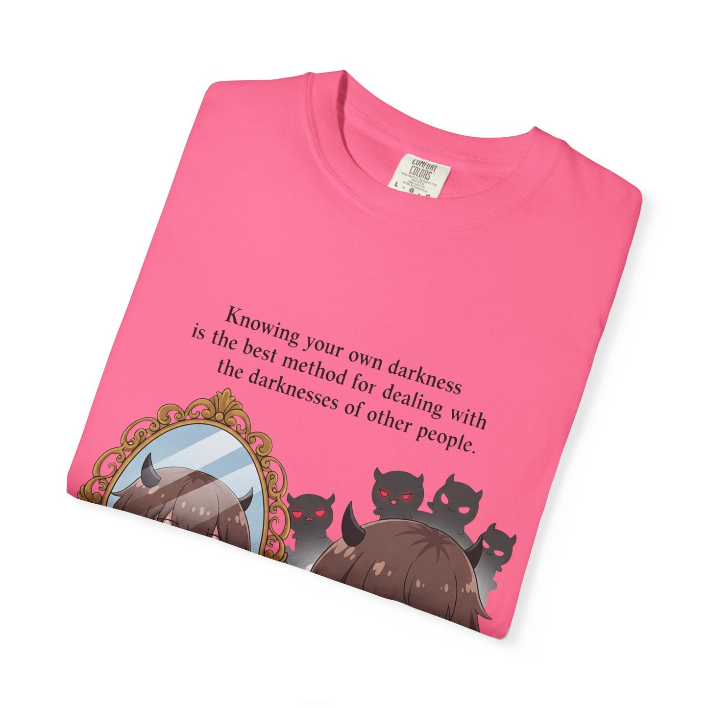 Anime Girl Inner Demons T-Shirt - "Knowing Your Own Darkness" Quote Tee