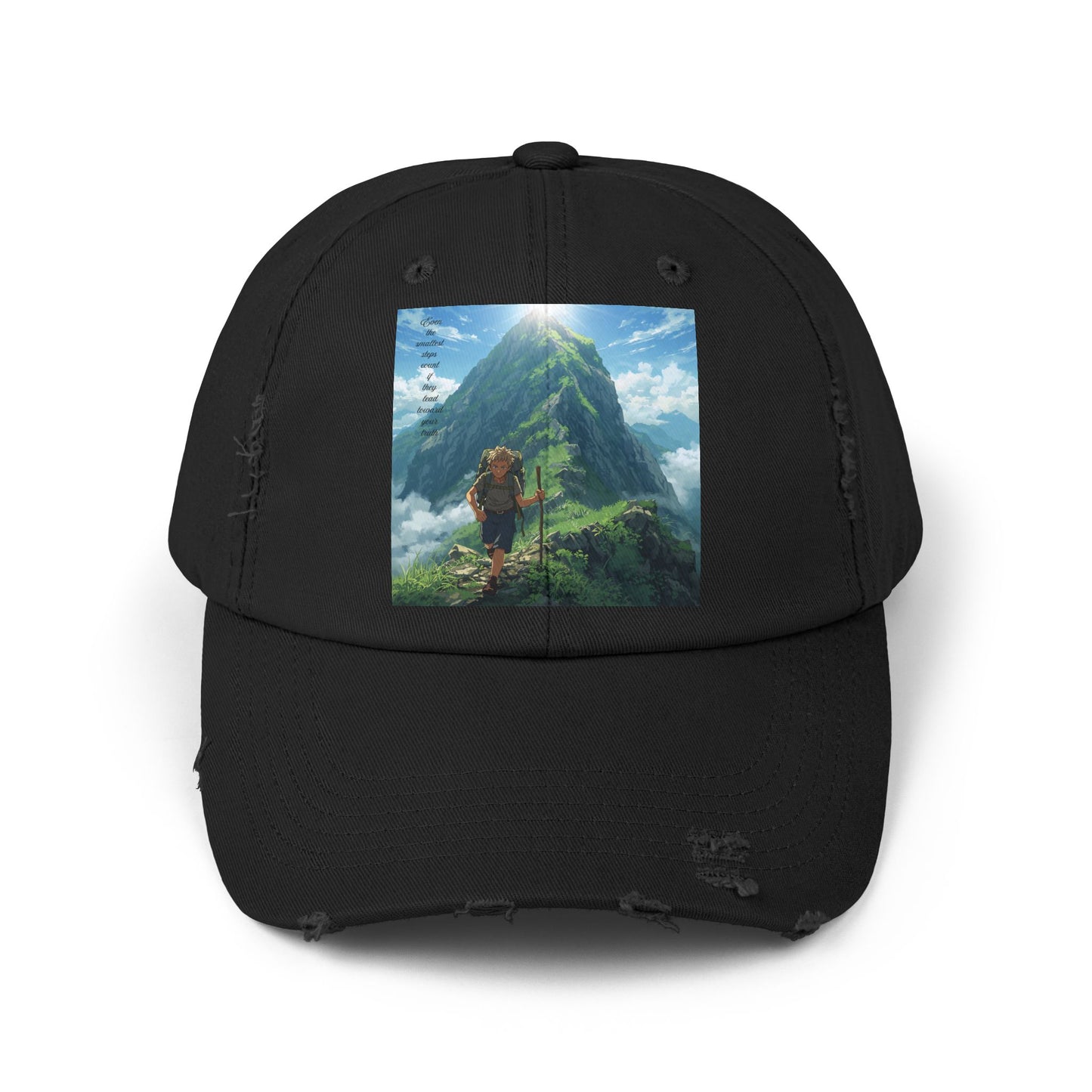 Adventure-Inspired Distressed Cap