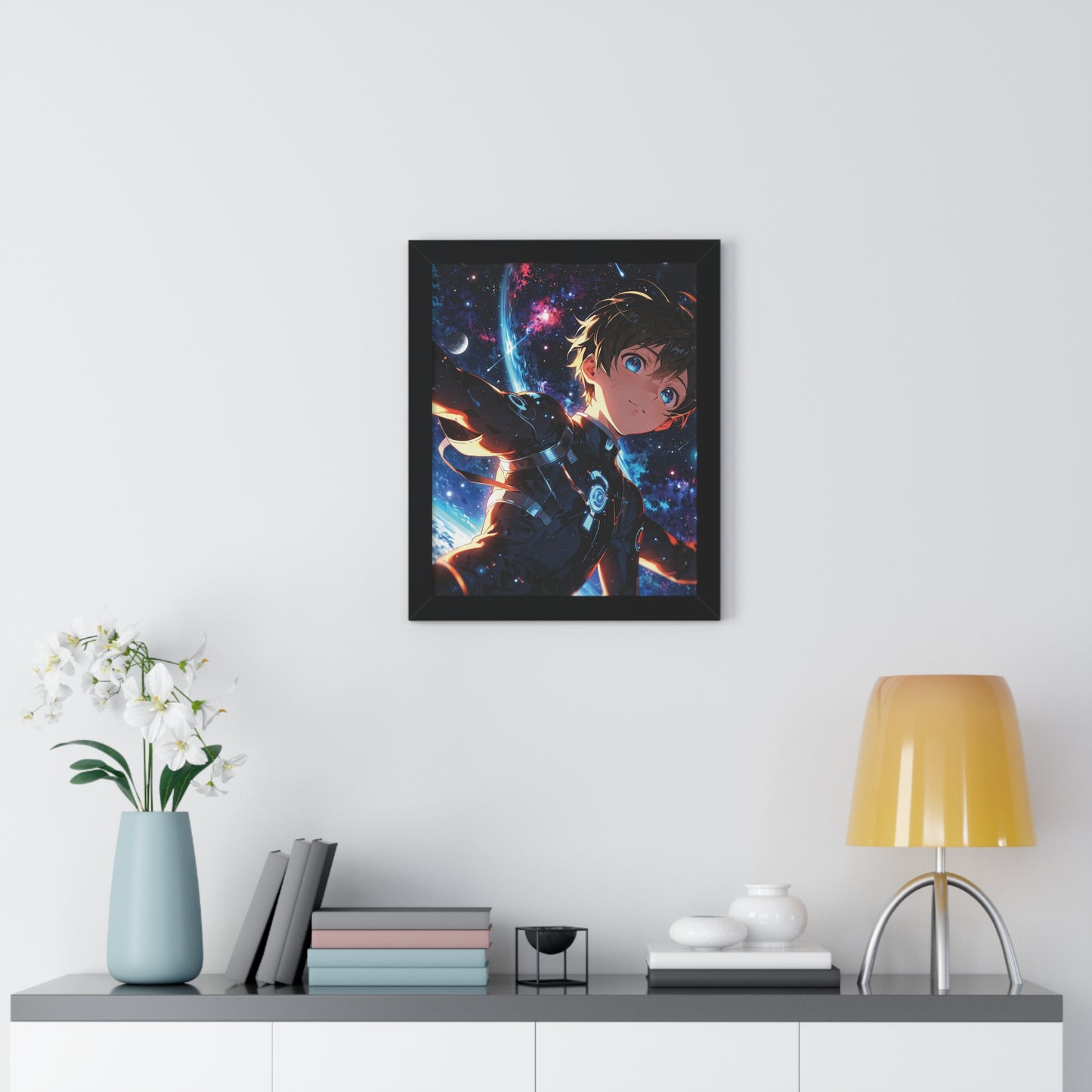 Framed Vertical Poster of Cosmic Adventure