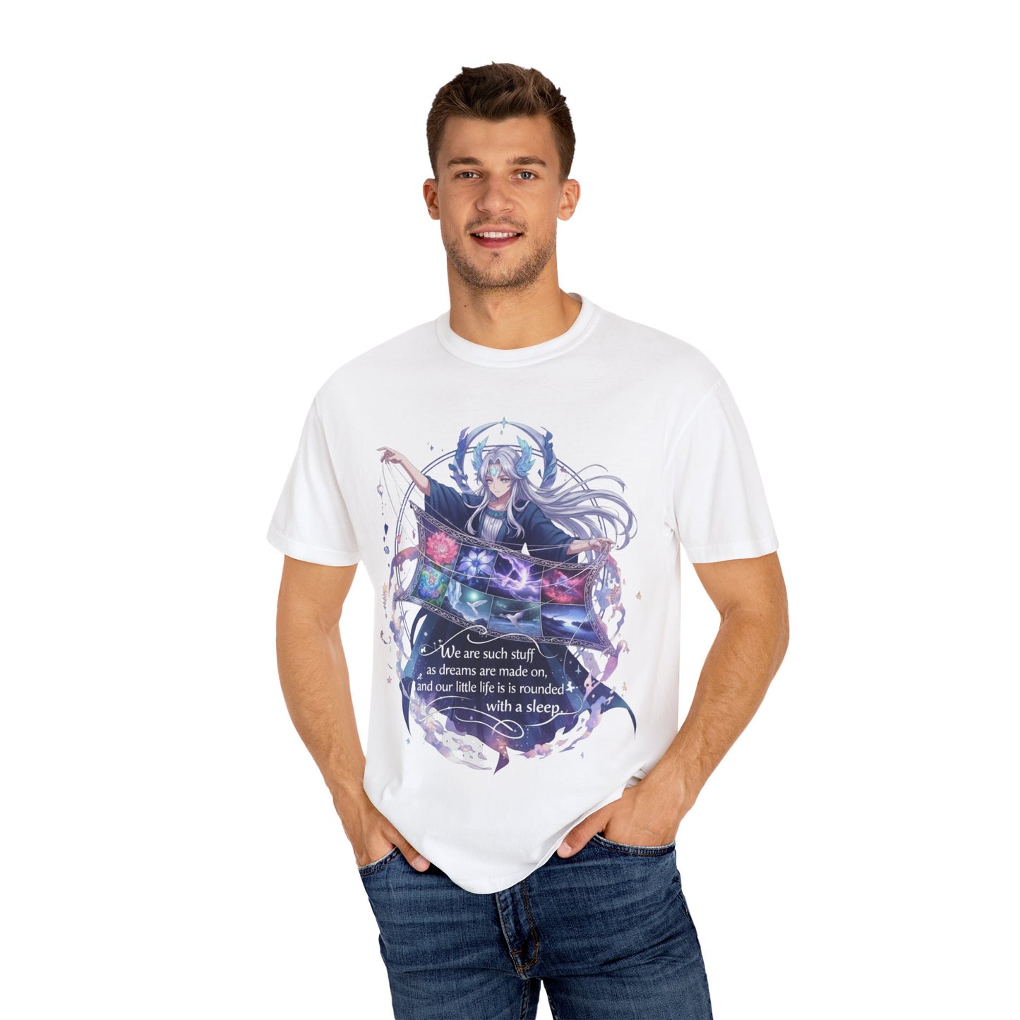 Fantasy Anime Shirt, Shakespeare Quote | Ethereal Art, We Are Such Stuff As Dreams Are Made On Tee