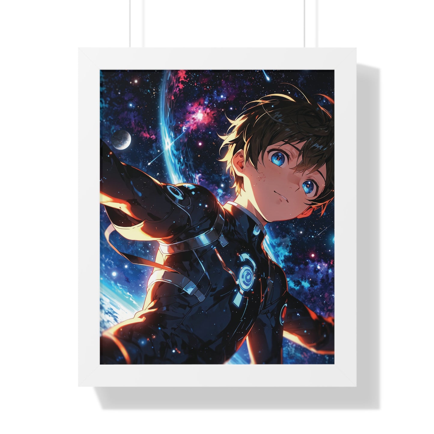 Framed Vertical Poster of Cosmic Adventure