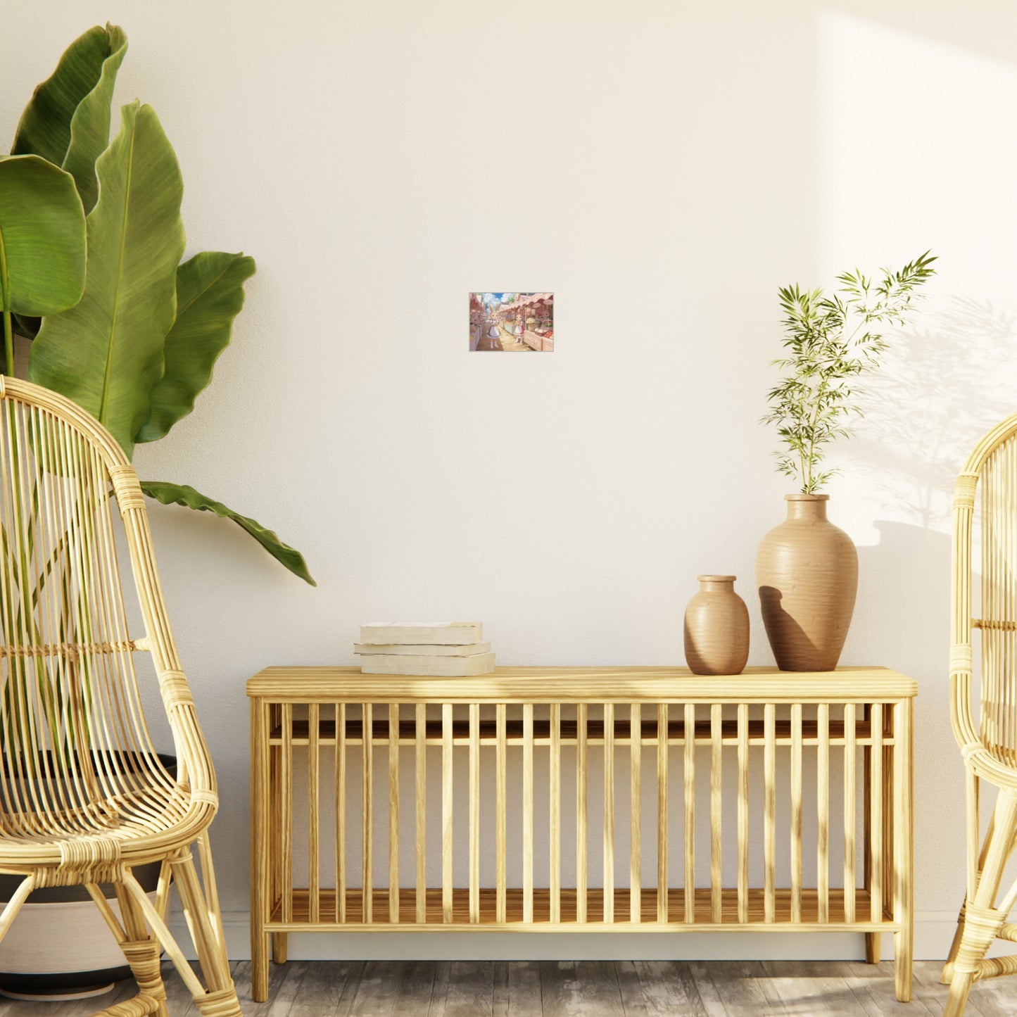 Whimsical Bunny Market Foam Board Art