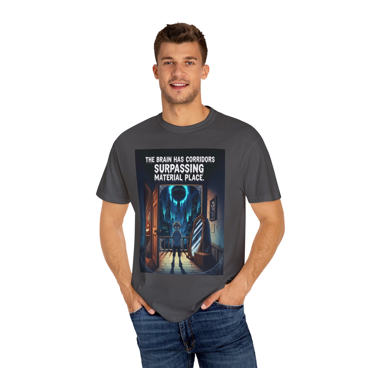 The Brain Has Corridors T-Shirt - Surreal Sci-Fi, Mind & Reality Quote Tee