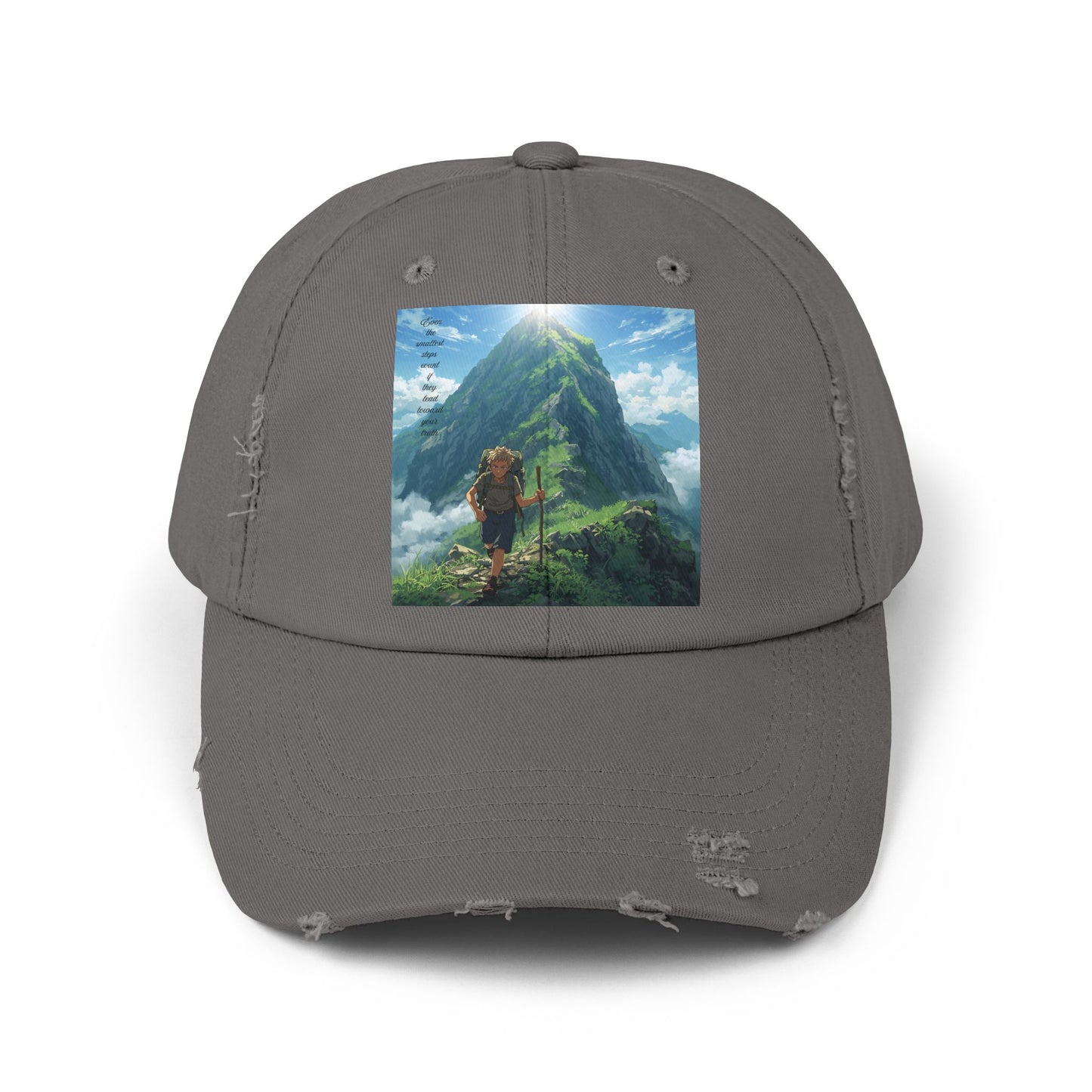 Adventure-Inspired Distressed Cap