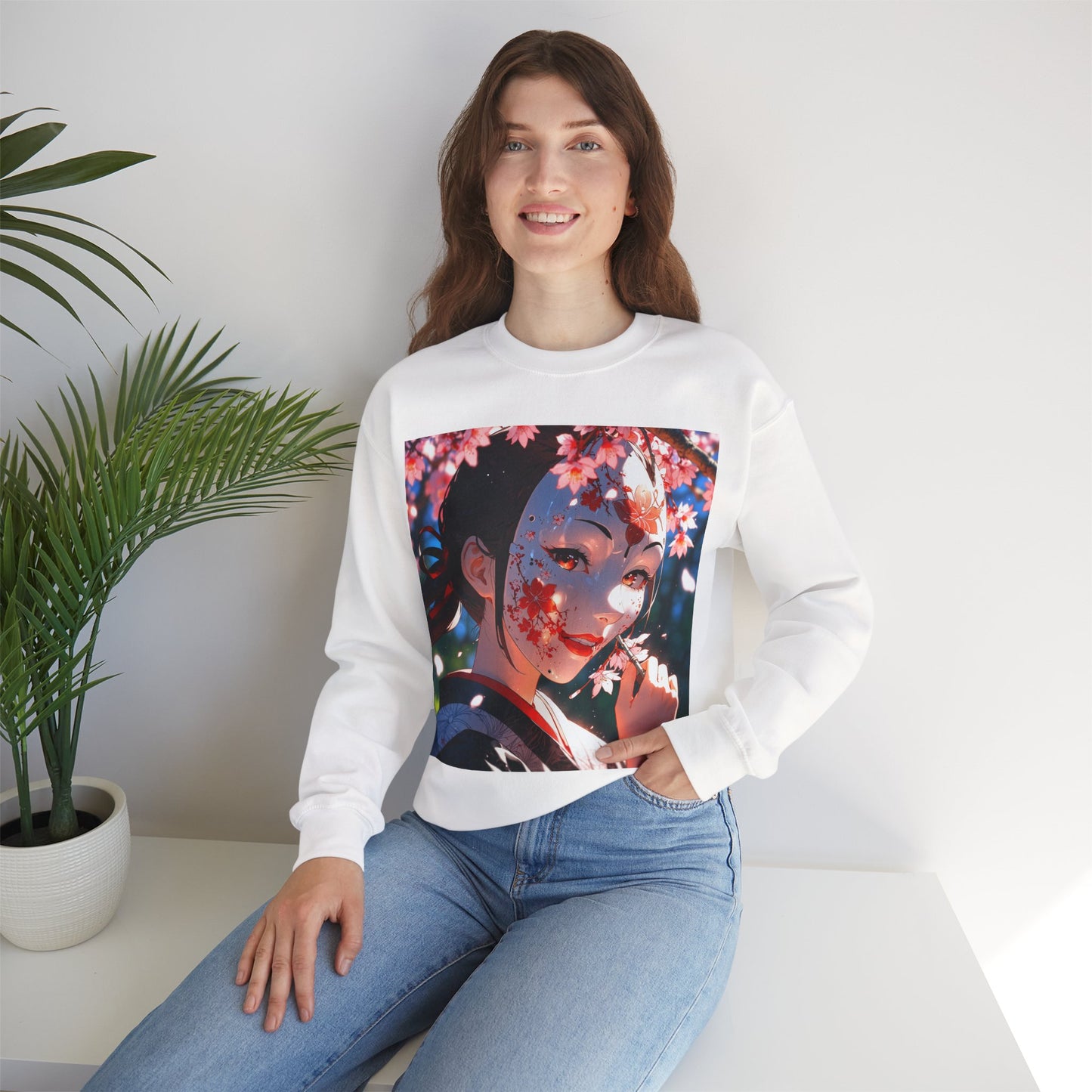 Anime Floral Sweatshirt