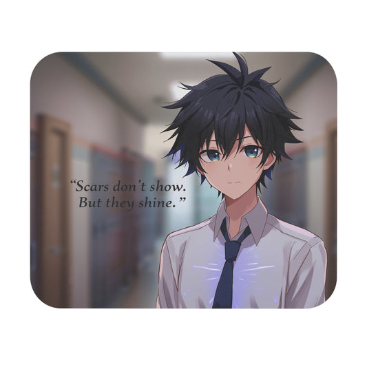 Anime Mouse Pad with Inspirational Quote