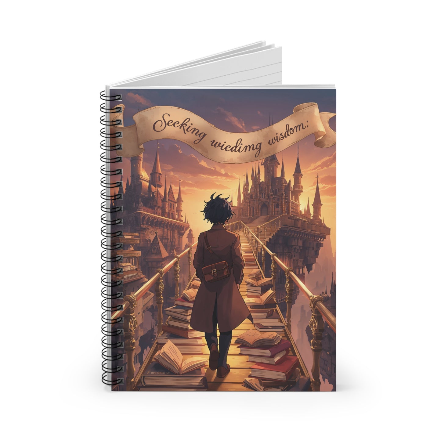 Dreamy Spiral Notebook - Seeking Wisdom