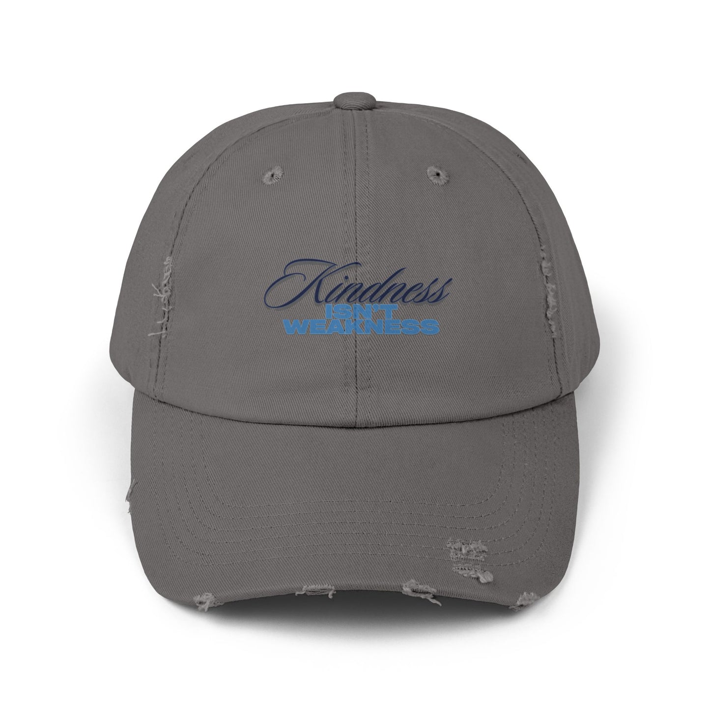 Distressed Cap with Inspirational Quote, Kindness is not Weakness Hat
