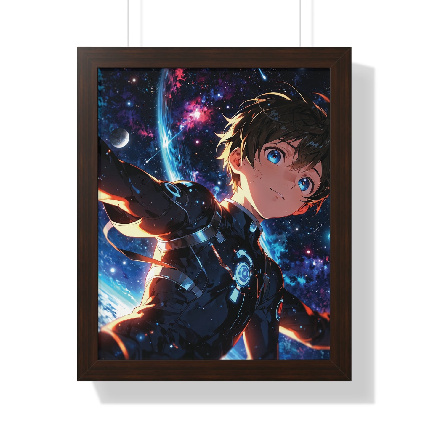 Framed Vertical Poster of Cosmic Adventure