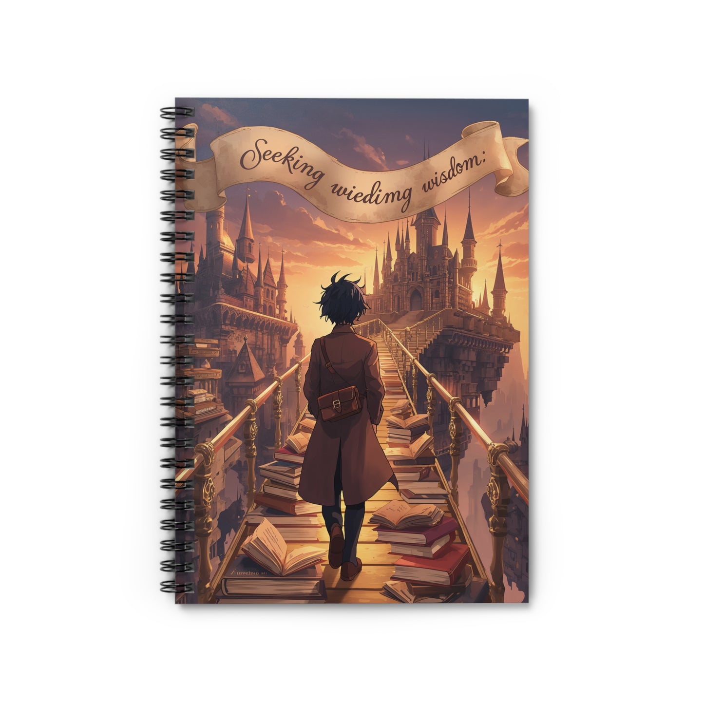 Dreamy Spiral Notebook - Seeking Wisdom