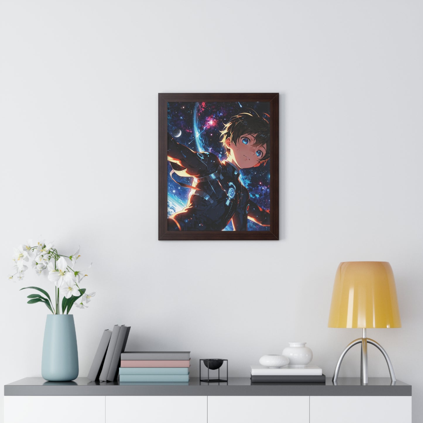 Framed Vertical Poster of Cosmic Adventure