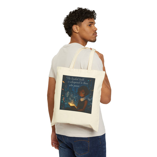Inspirational Cotton Canvas Tote Bag
